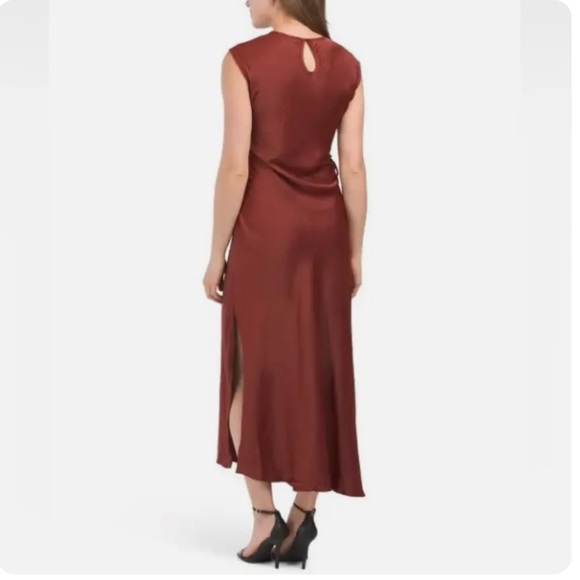 House of Harlow 1960 Rust Circle Keyhole Formal Dress - Picture 2 of 9